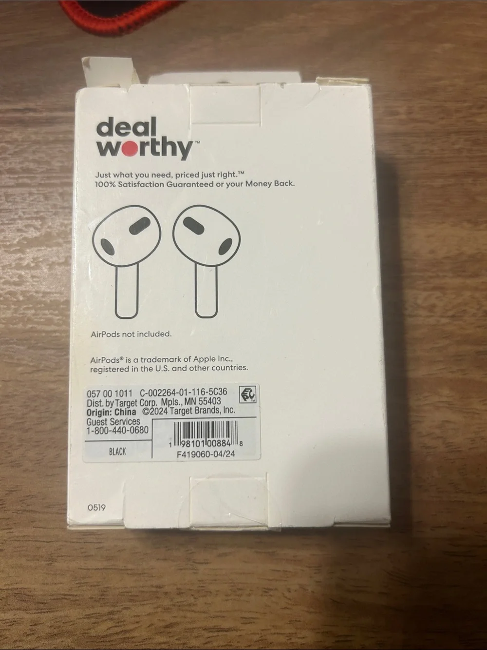 Dealworthy Purple Earbud Case Cover for AirPods 3rd Gen